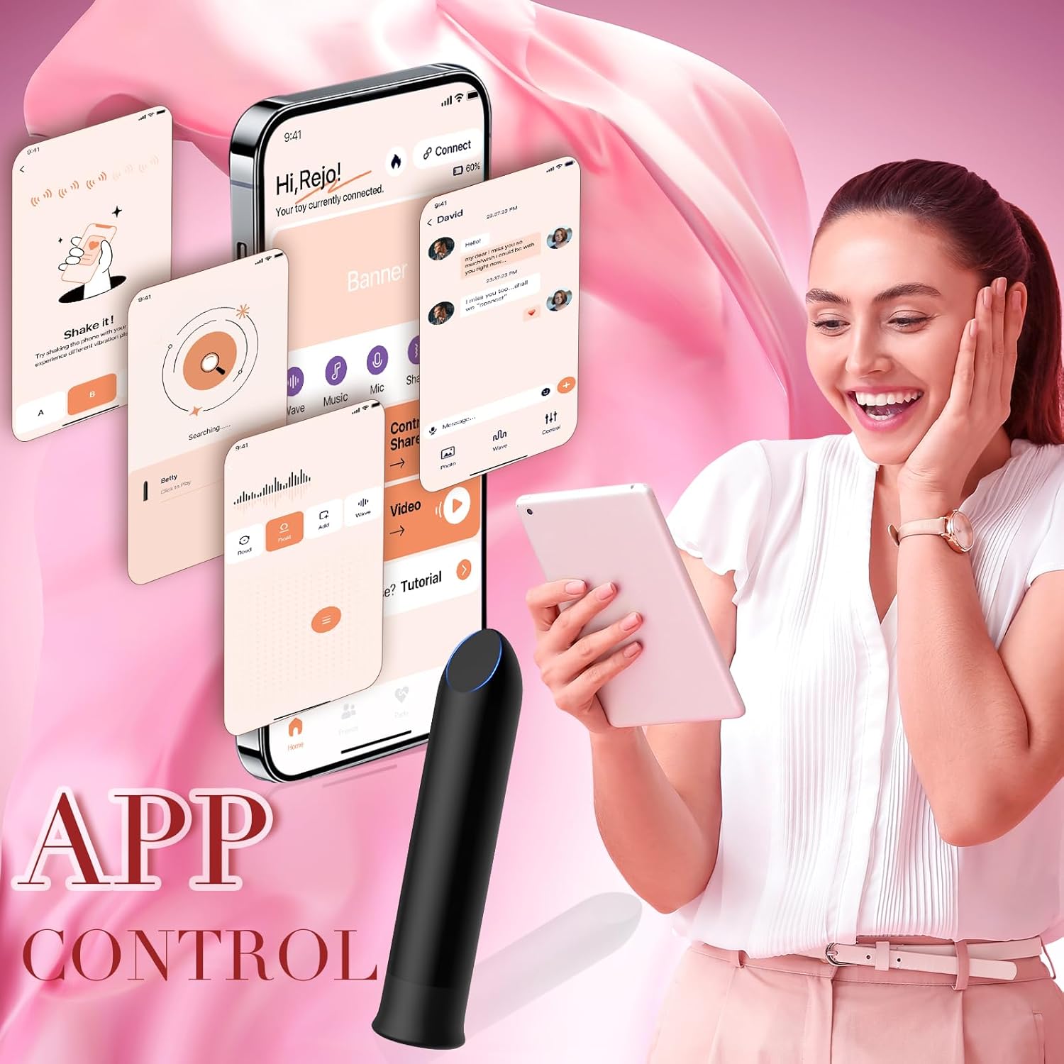 APP Remote Control Bullet Vibrator with 10 Vibration Modes - image 3