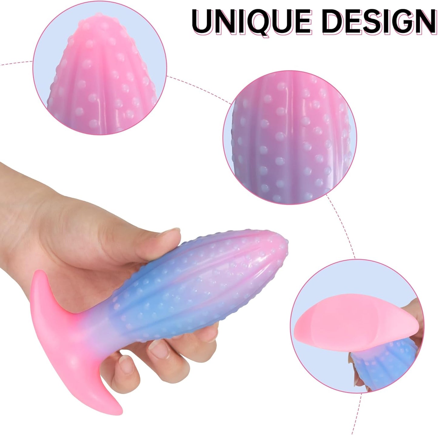 Glowing Oval Beads Anal Plug - image 1