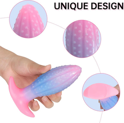 Glowing Oval Beads Anal Plug - image 1