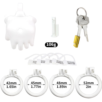 Resin Flat Chastity Cage - A - image 3