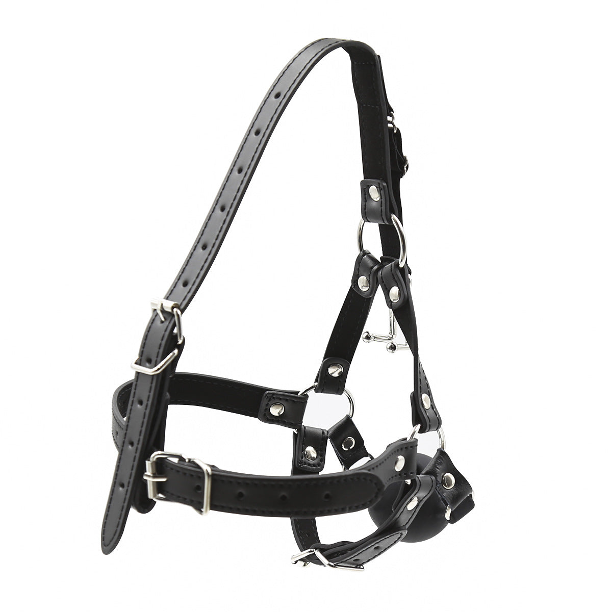 Adjustable Breathable Silicone Ball Gag with Nose Hook – 3 Sizes for Ultimate BDSM Control - image 8