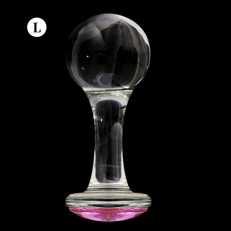 Crystalglow Glass Pleasure Anal Plug - L - image 10