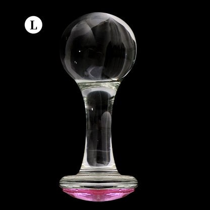 Crystalglow Glass Pleasure Anal Plug - L - image 10
