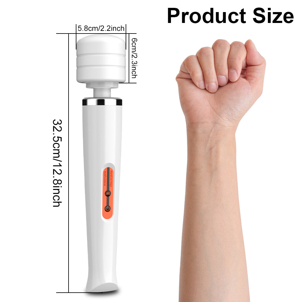 10-Speed Powerful Wand Massager – Deep Vibrations for Muscle & Intimate Relief - White - image 3