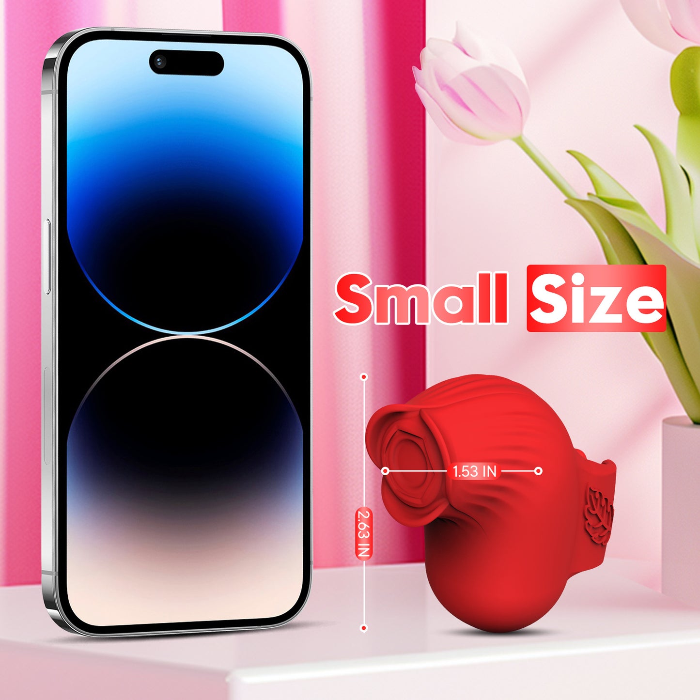 Rose Toy Finger Wearable Vibrator for Women patting Egg Clitoris Stimulator - image 4