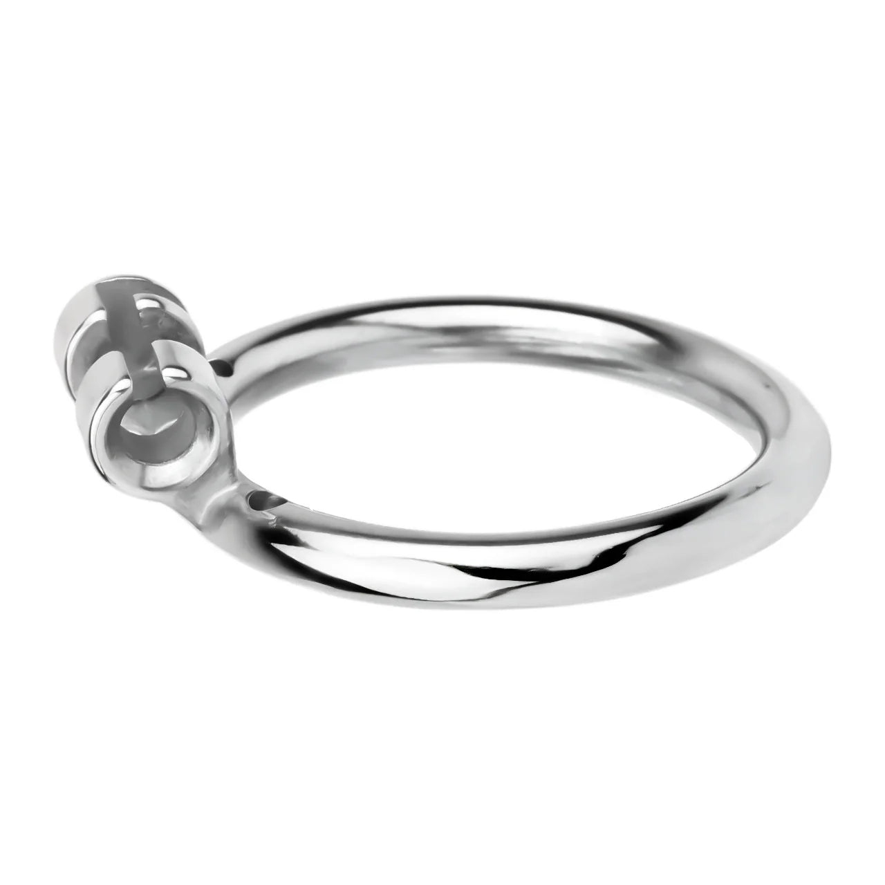 Metal stainless steel horse's eye stick anti-escape inverted chastity cage can urinate with urine blocking sex toys - image 0