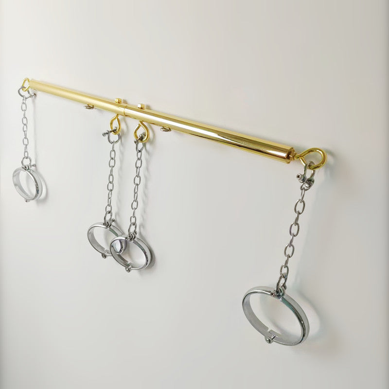 SM Restraints Golden Spreader Bar Handcuffs Shackles - B - image 4
