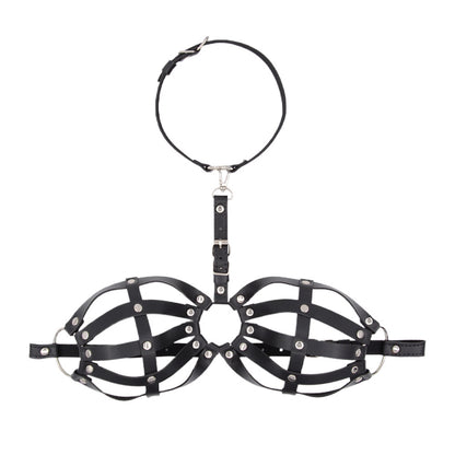 Sexy Halter Harness Cage Bra - image 0