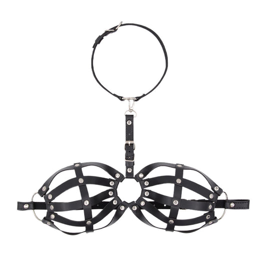 Sexy Halter Harness Cage Bra - image 0