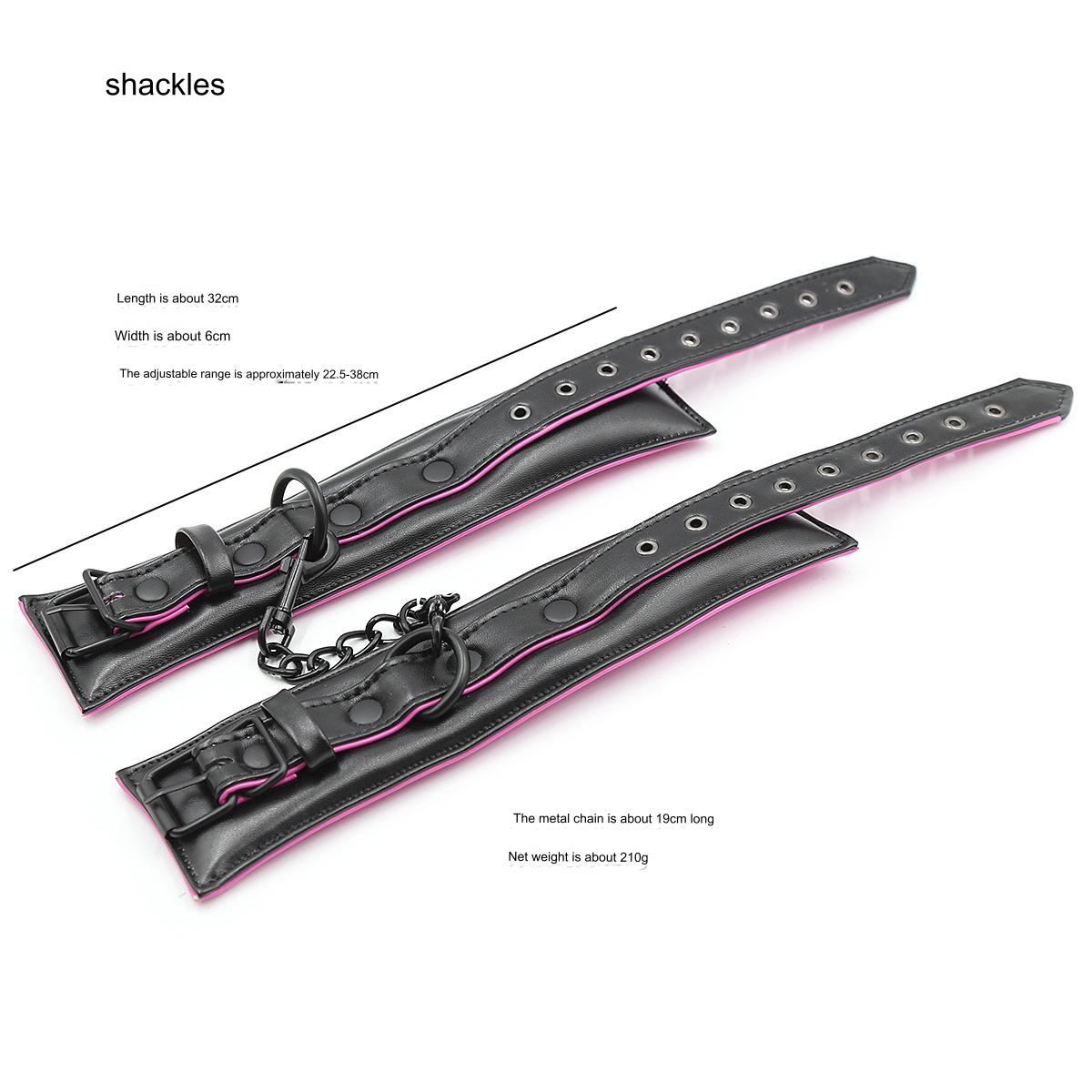 Leather Bondage Handcuffs Ankle Cuffs - Shackles - image 6