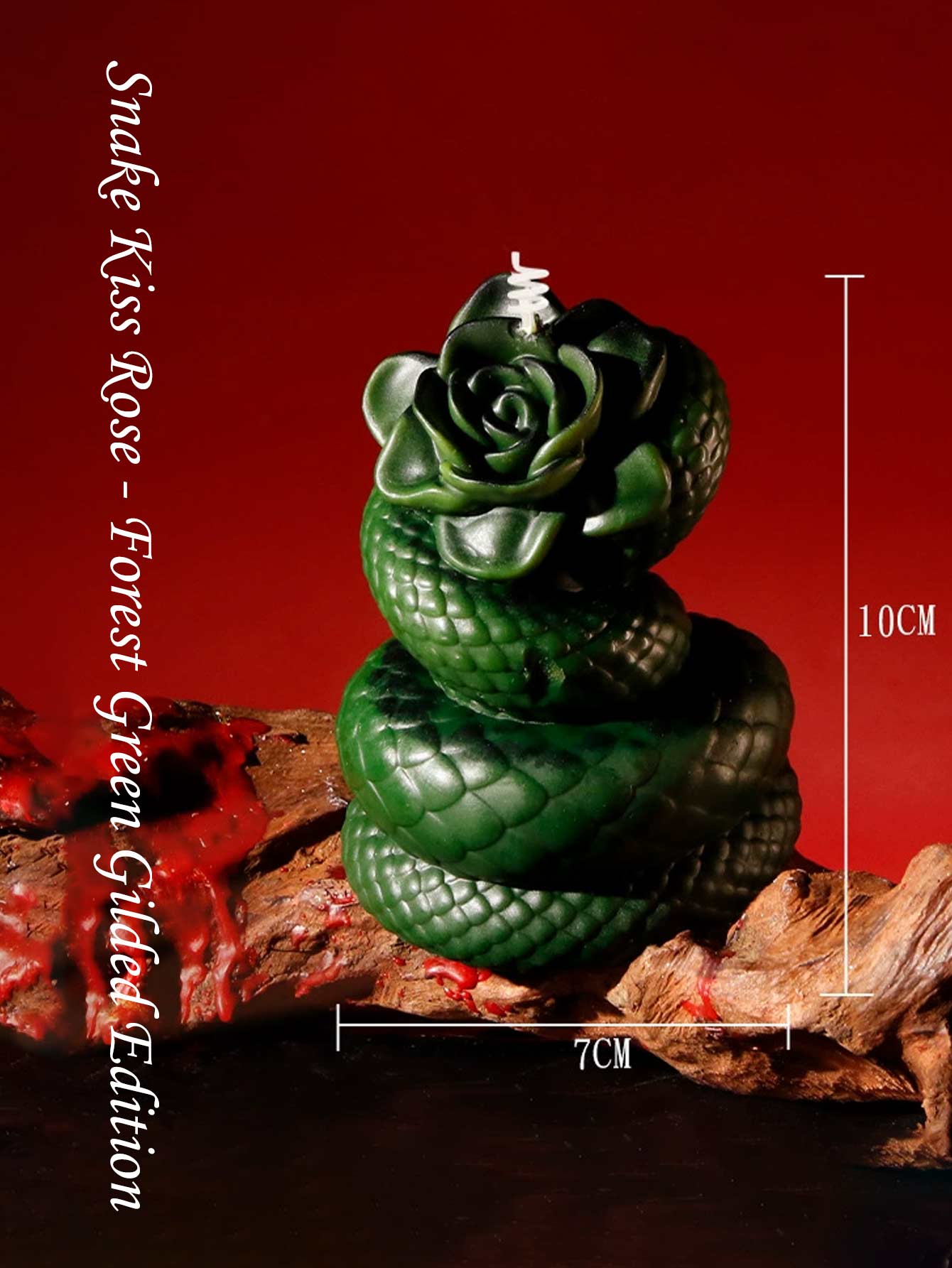 Serpent Rose Low-Temperature Candle - Gilded Green - image 7