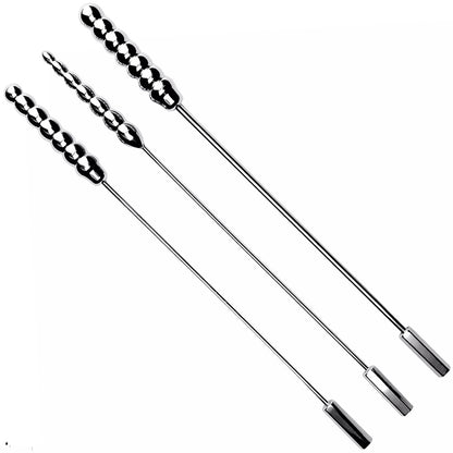 Beaded Stainless Steel Urethral Sound - 3 sizes set - image 0