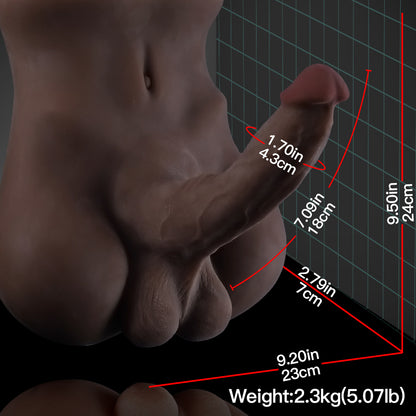 Lifelike Men's Torso for Women – Realistic Cock & Anal Experience - image 4