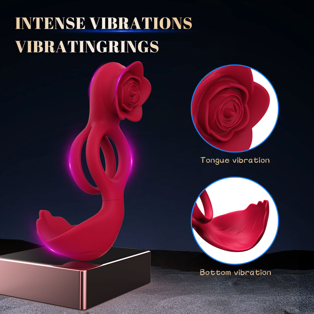 10-mode Vibrating Cock Ring With Semen Lock  - image 12