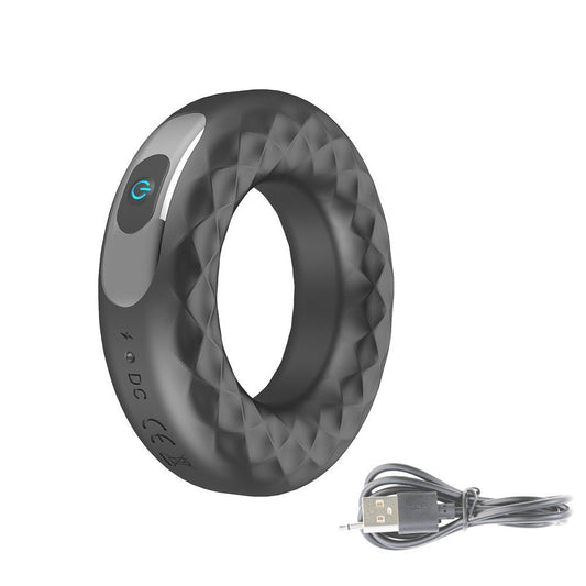 Electric Cock Ring (Delay 10 Vibration Modes+Clitoris Stimulation) - Donut - image 0