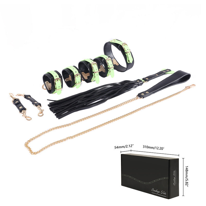 SM Erotic Glow-in-the-Dark Bondage Set - Green - image 5