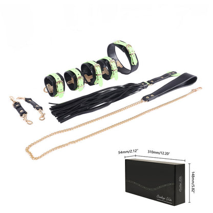 SM Erotic Glow-in-the-Dark Bondage Set - Green - image 5