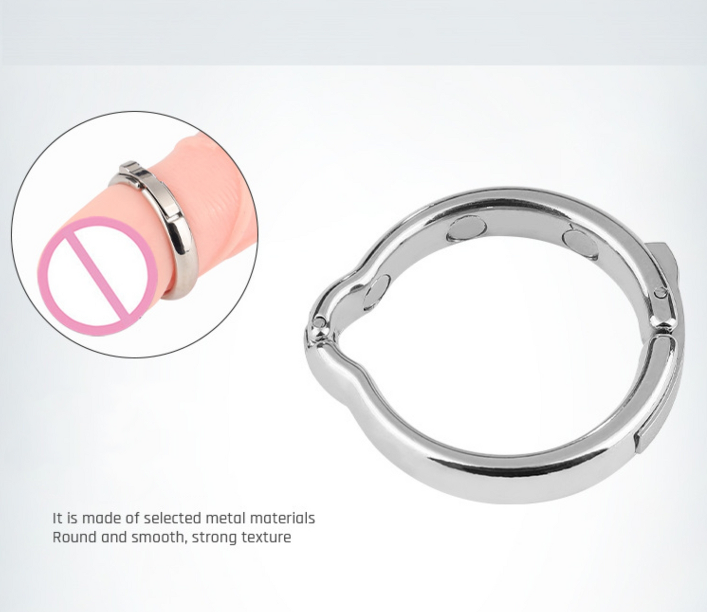 Metal Circumcision Blocking Ring Penis Binding Locking Sperm Ring Male Delay Corrector - image 0