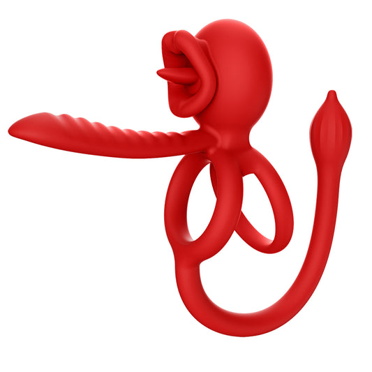 3-in-1 Couple Vibrator with App Control – Dual Ring & Anal Plug for Intense Shared Pleasure - image 0