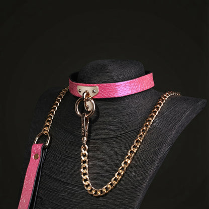 Snake Skin Texture Collar & Leash Set - image 5