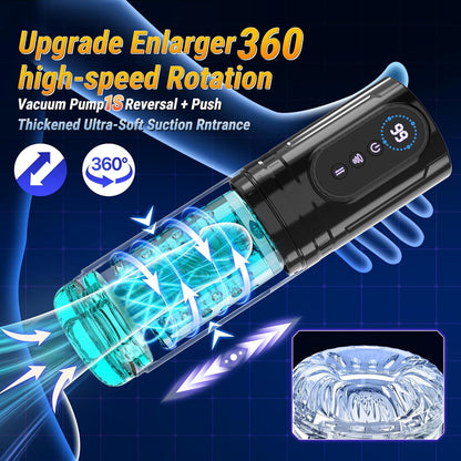 Ultra-Strong Suction Rotating Masturbation Cup  - image 6