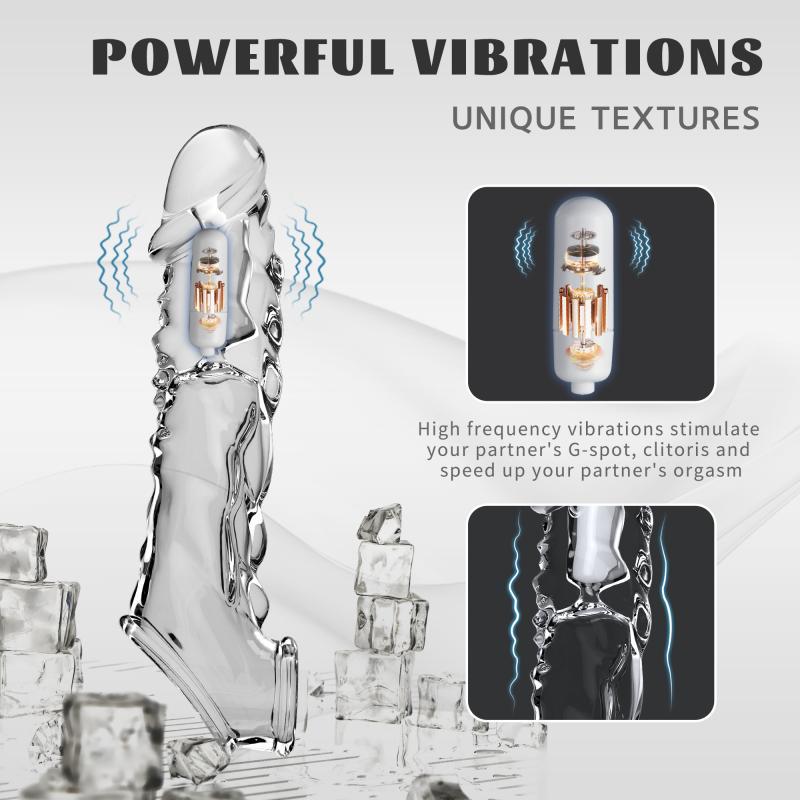Reusable Penis Extension Vibrator Penis Sleeve - image 1