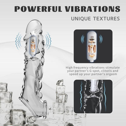 Reusable Penis Extension Vibrator Penis Sleeve - image 1