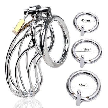 CC10 Steel Chastity Cage 4.3 Inches Long - image 2