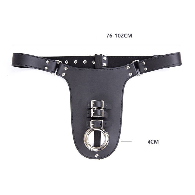 Male Leather Chastity Belt - image 3