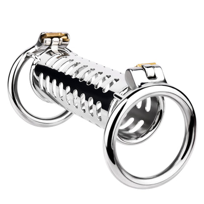 LustLink Duo Stainless Steel Locking Cock Ring - image 1