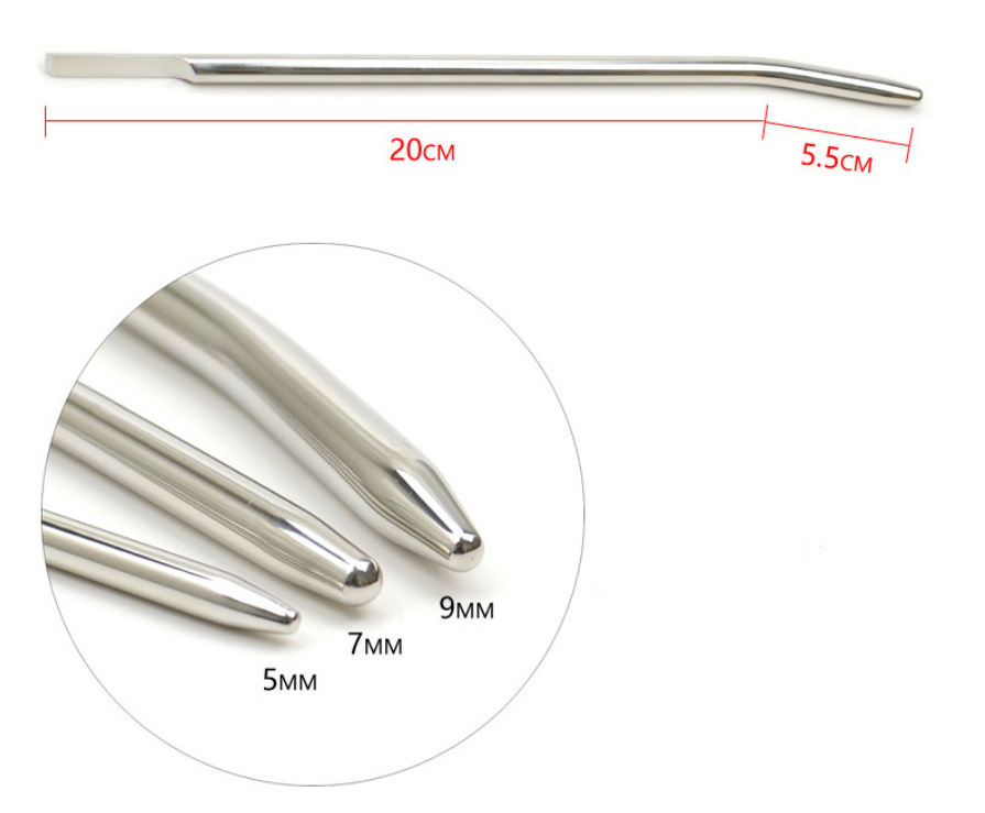 Male Urethral Beads Sound Stainless Steel Urethral Plug 4mm-12mm - image 4