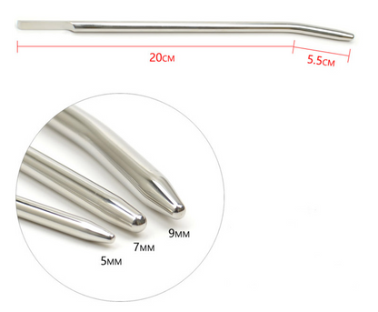 Male Urethral Beads Sound Stainless Steel Urethral Plug 4mm-12mm - image 4