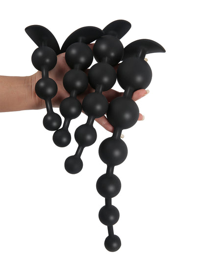 Silicone Big Beaded Butt Plugs - image 3