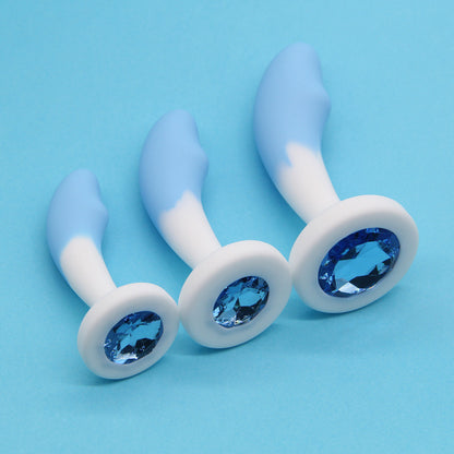 Crystal Base Silicone Anal Plug - image 11