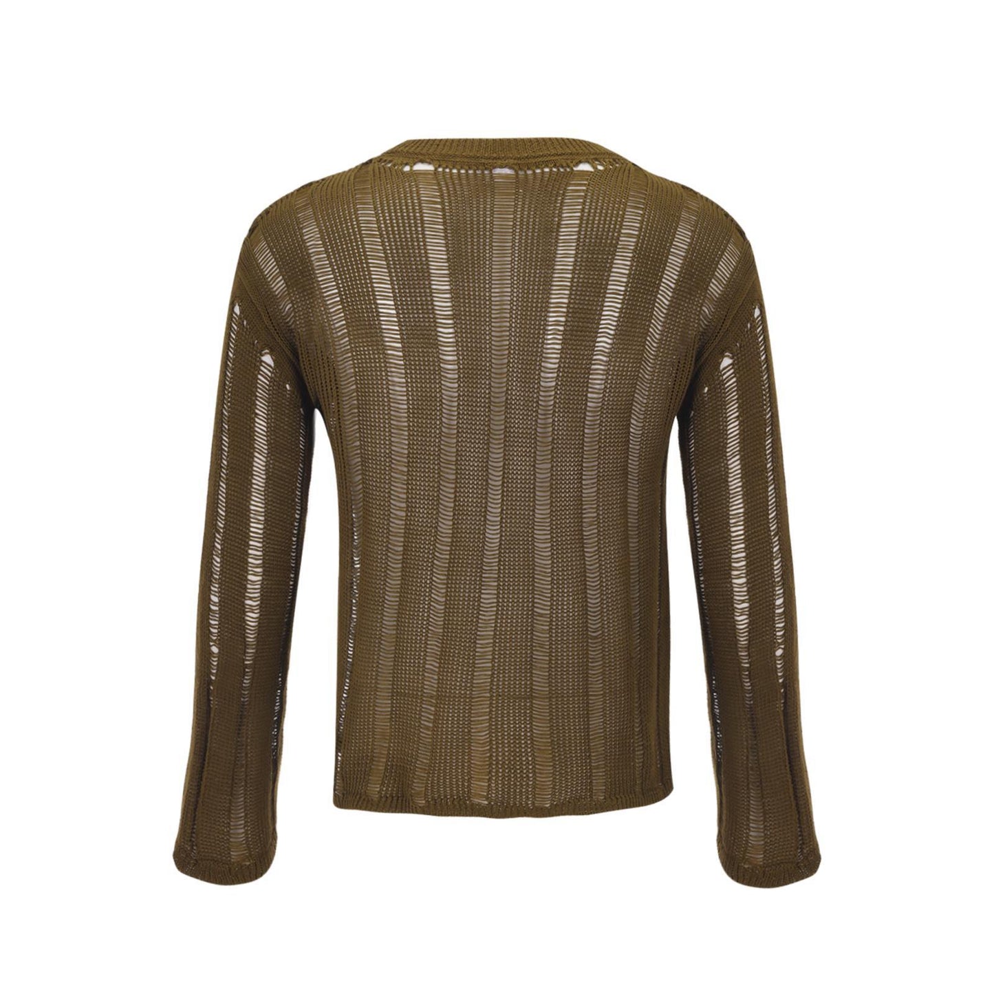 Micro Sheer Cutout Stretch Sweater - image 3