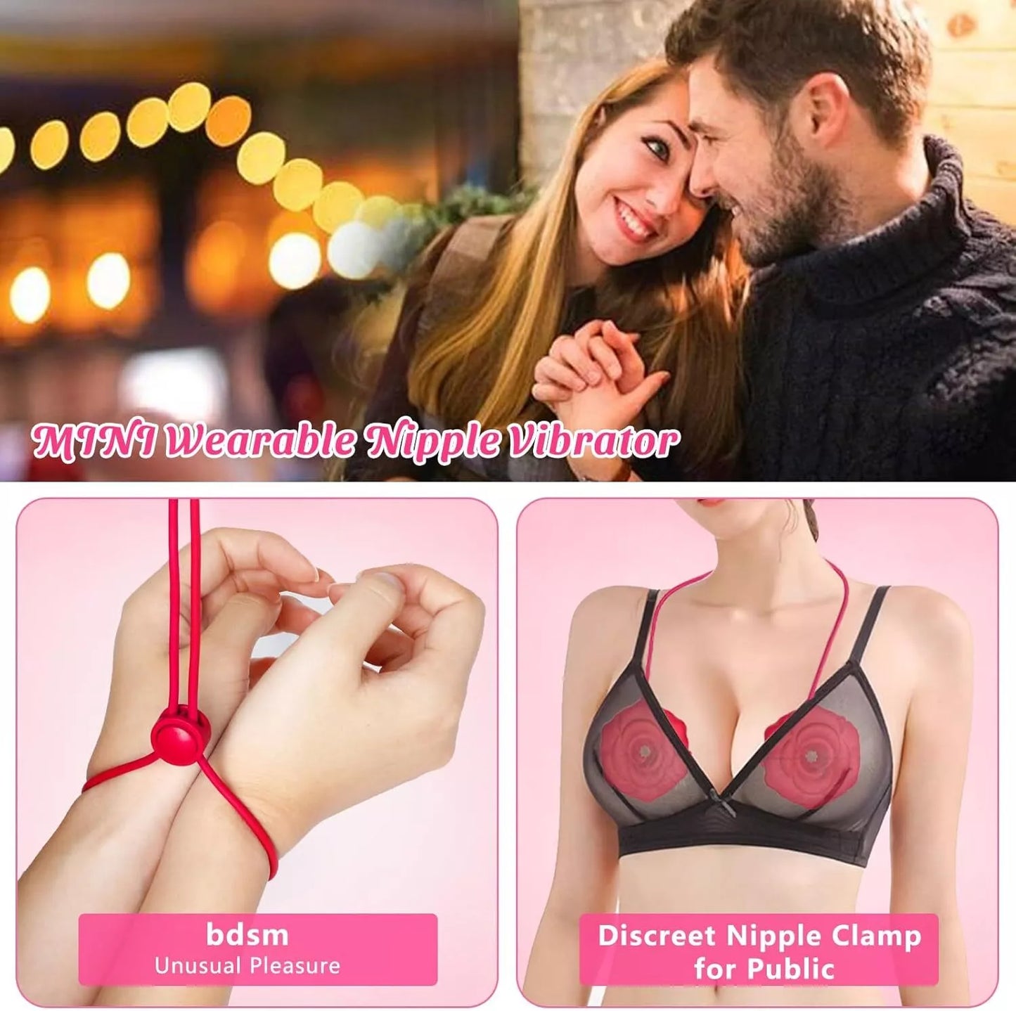 Rose Nipple Clamps - App Control - image 2