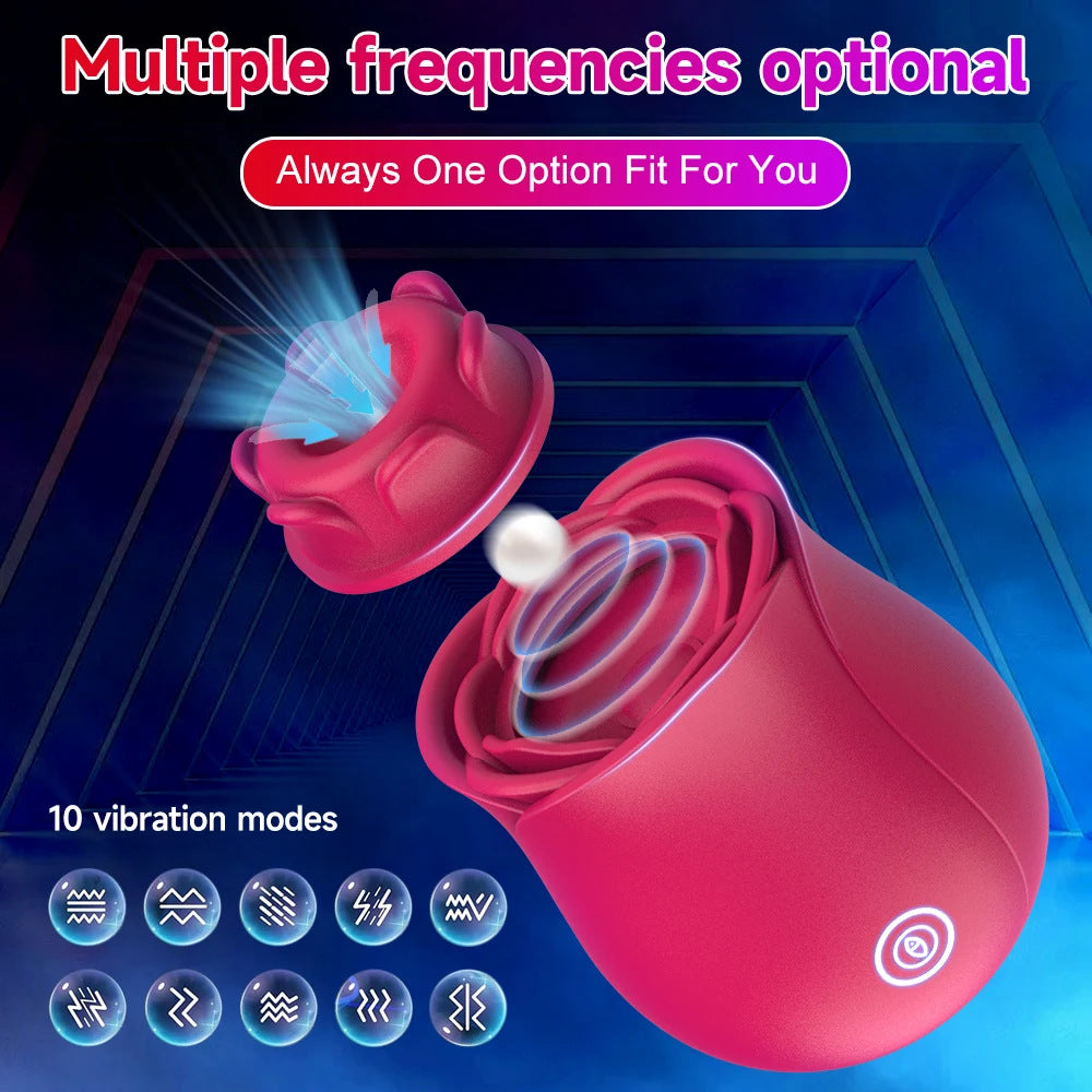 Clitoral Sucking & Slapping Vibrator – Rose Toy for Intense Pleasure - image 4