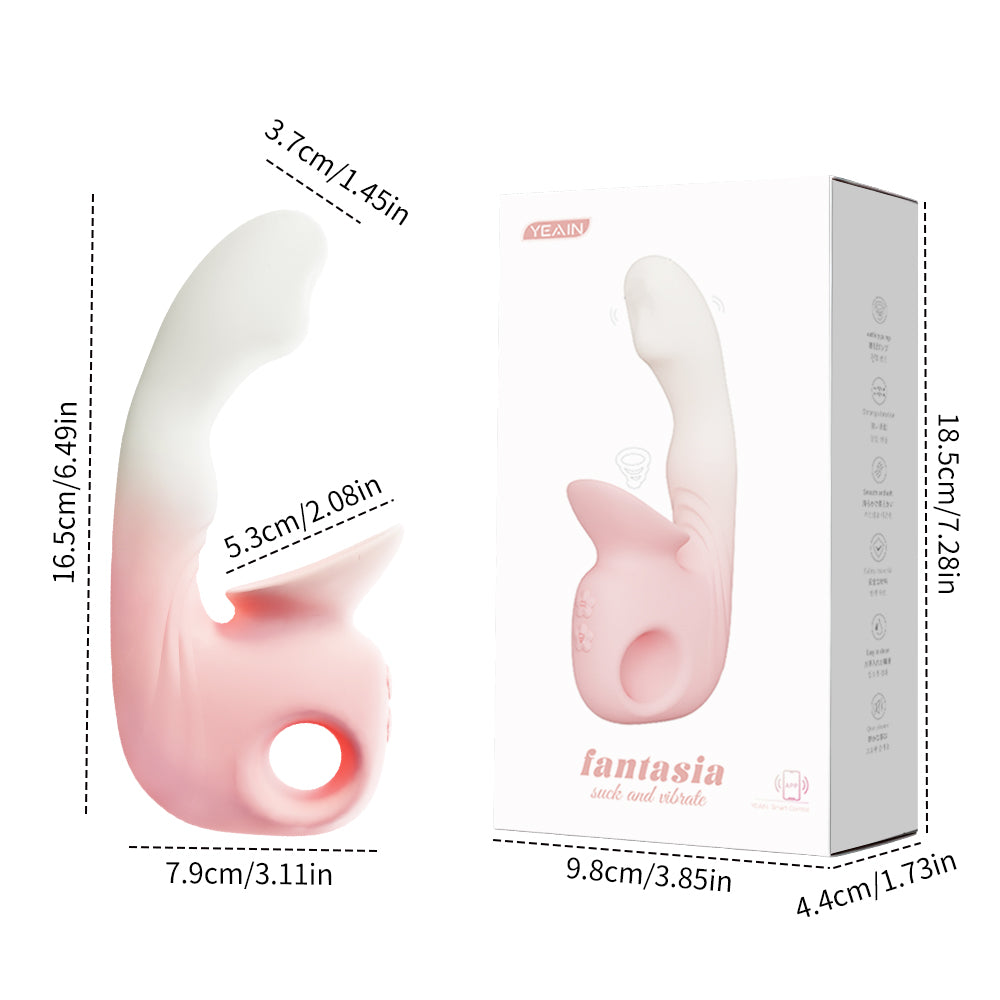Rhapsody Remote Suction Vibrator - Pink - image 6