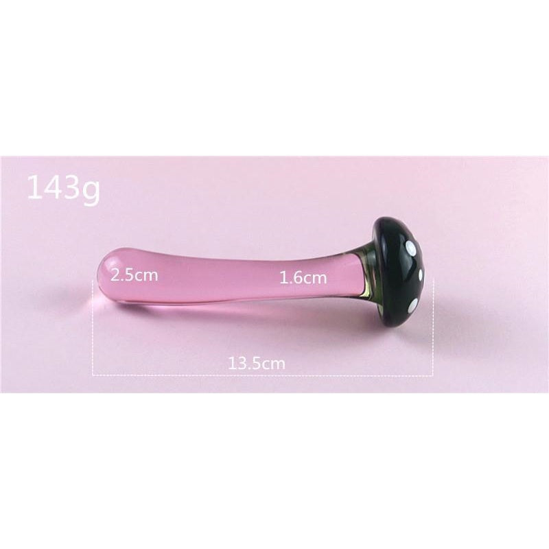Clear Glass Anal Dildo with Pink Gem – Hypoallergenic & Smooth - image 5