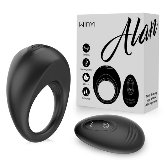 38mm Remote Control Cock Ring – Boost Performance & Pleasure - Black - image 0