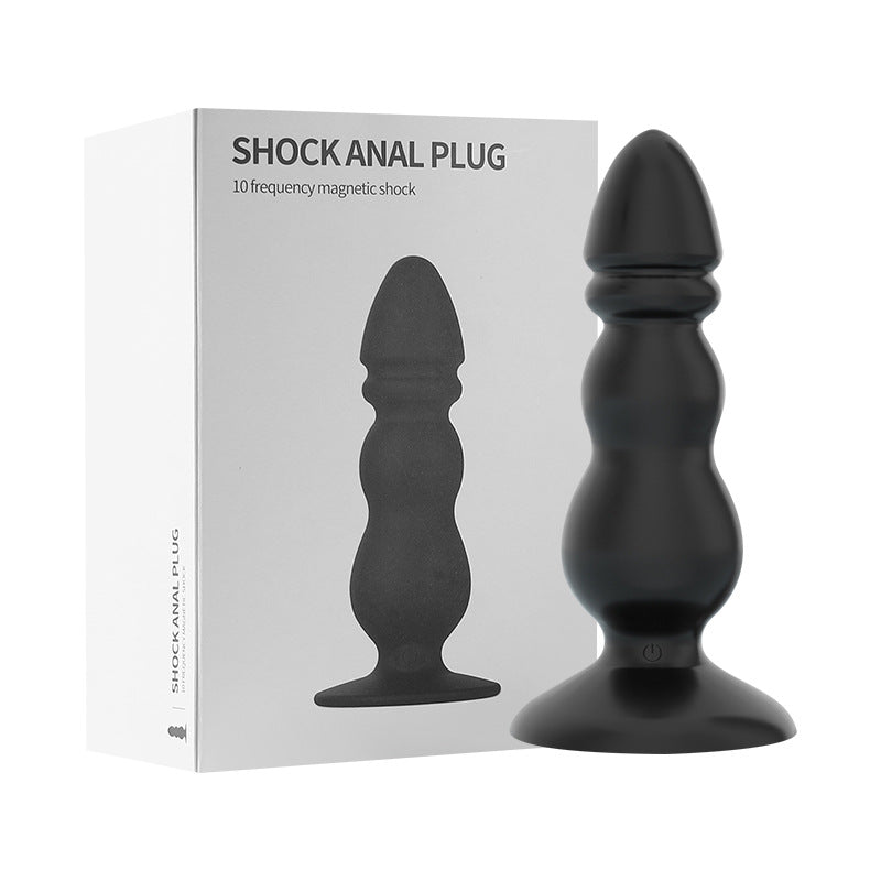 Remote Control Butt Anal Plug Vibrator Plug - Black - image 0