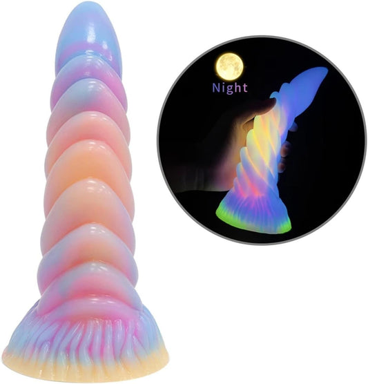 7.48'' Anal Glow In The Dark Dildo with Suction Cup - image 1