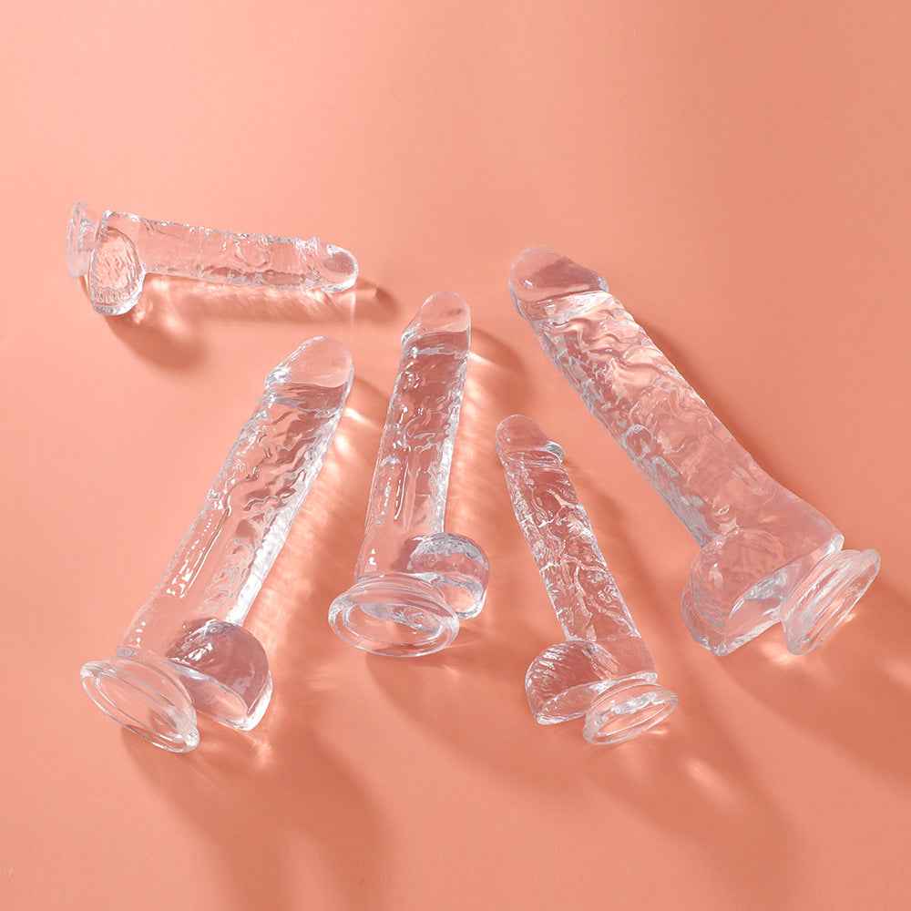 Small Realistic Clear 6 inch Cute Dildo with Suction Cup Dildo - image 5