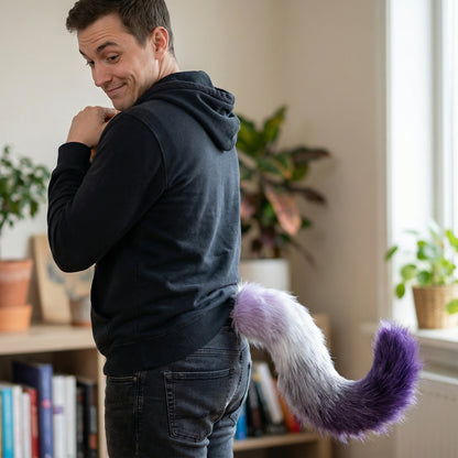 Smooth Long Fox Tail Flirting butt plug - image 4