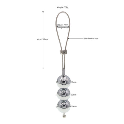 BDSM CBT Penis Training Weights - 332g - image 5