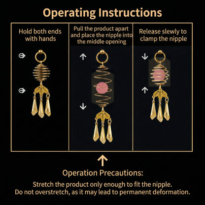 Golden Elegance Adjustable Nipple Clamps - image 4