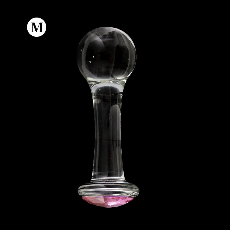 Crystalglow Glass Pleasure Anal Plug - M - image 12