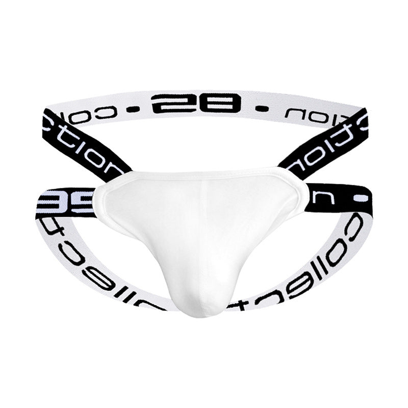 Men's U Pouch Brief Sexy Side  G-string Thong  - White - XXL - image 1