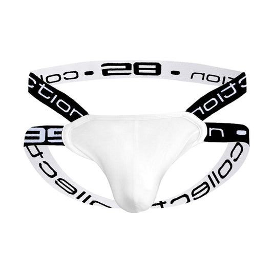 Men's U Pouch Brief Sexy Side  G-string Thong  - White - XXL - image 1