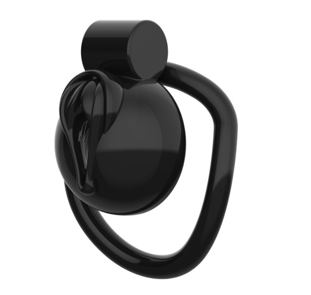 Sissy Chastity Cage with Pussy Shape - Black - image 3